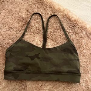 Green Camo lululemon sports bra